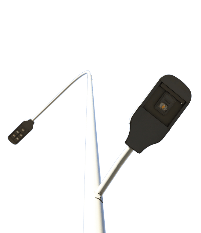 Poste de Iluminação Pública LED - Gestão dos consumos de iluminação pública.